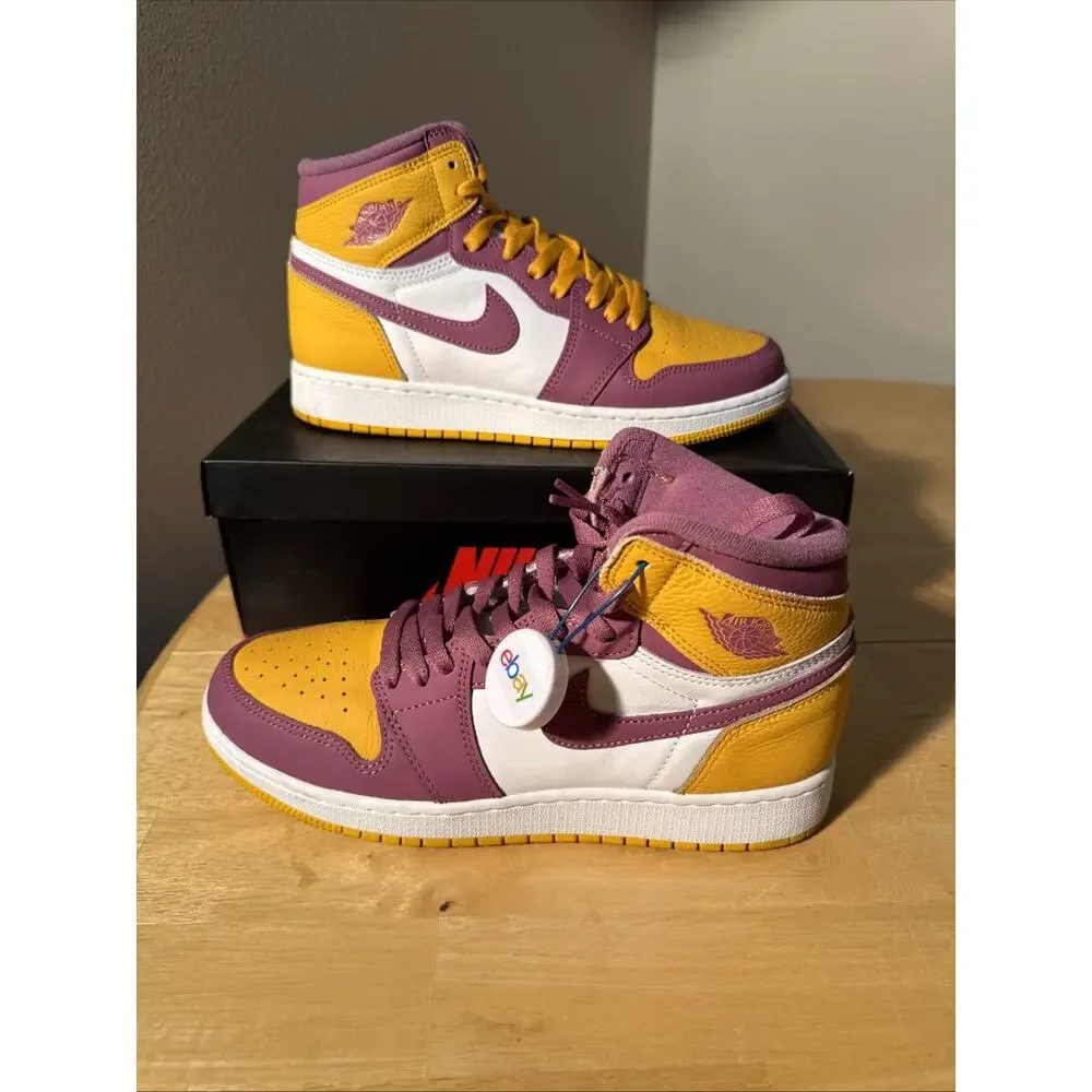 Size 7Y 8.5W Air Jordan 1 Retro Brotherhood